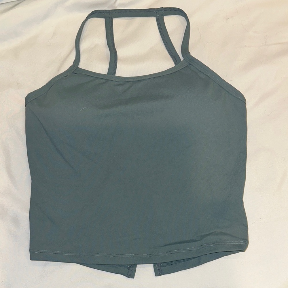 Stylish sport Halter Top in green